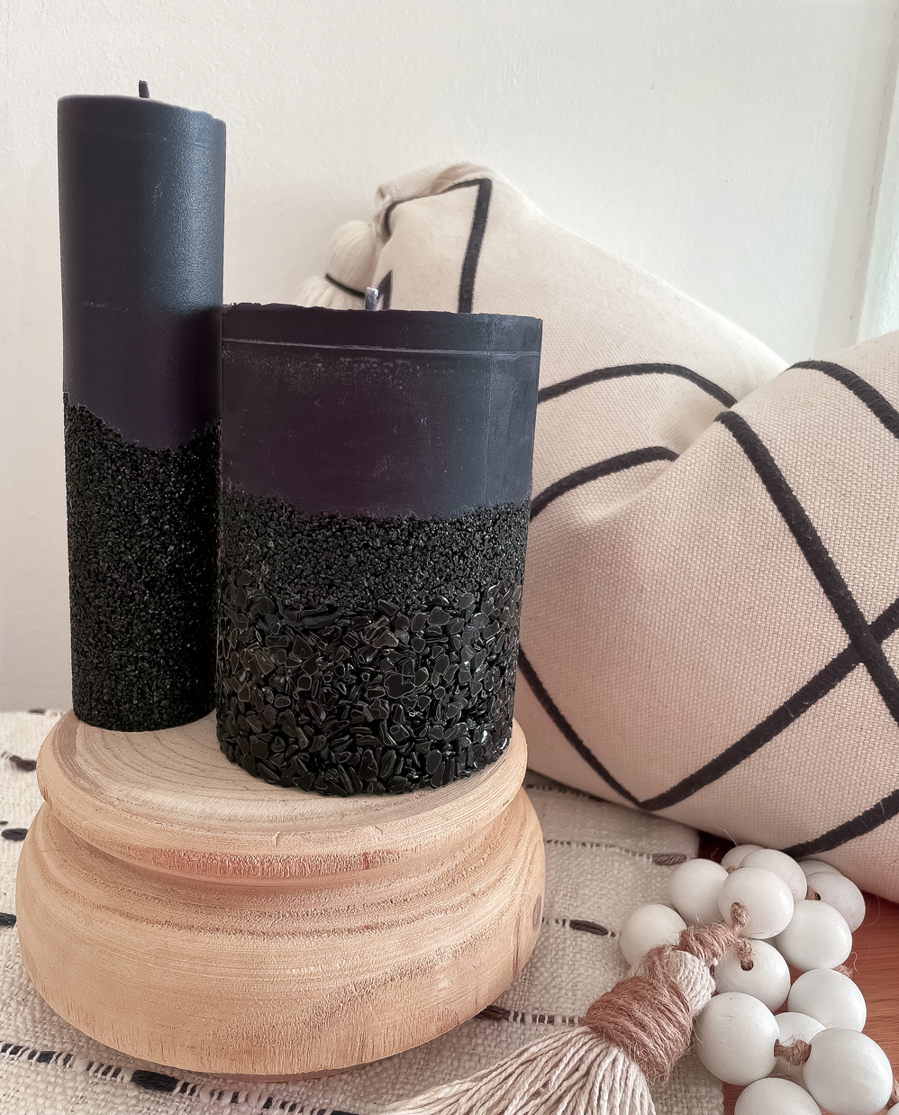 Night Goddess Crystal Candle